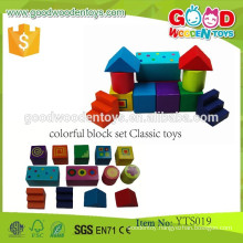 Kids Educational Wooden Building Blocks Colorful Block Toys- Classic Toys